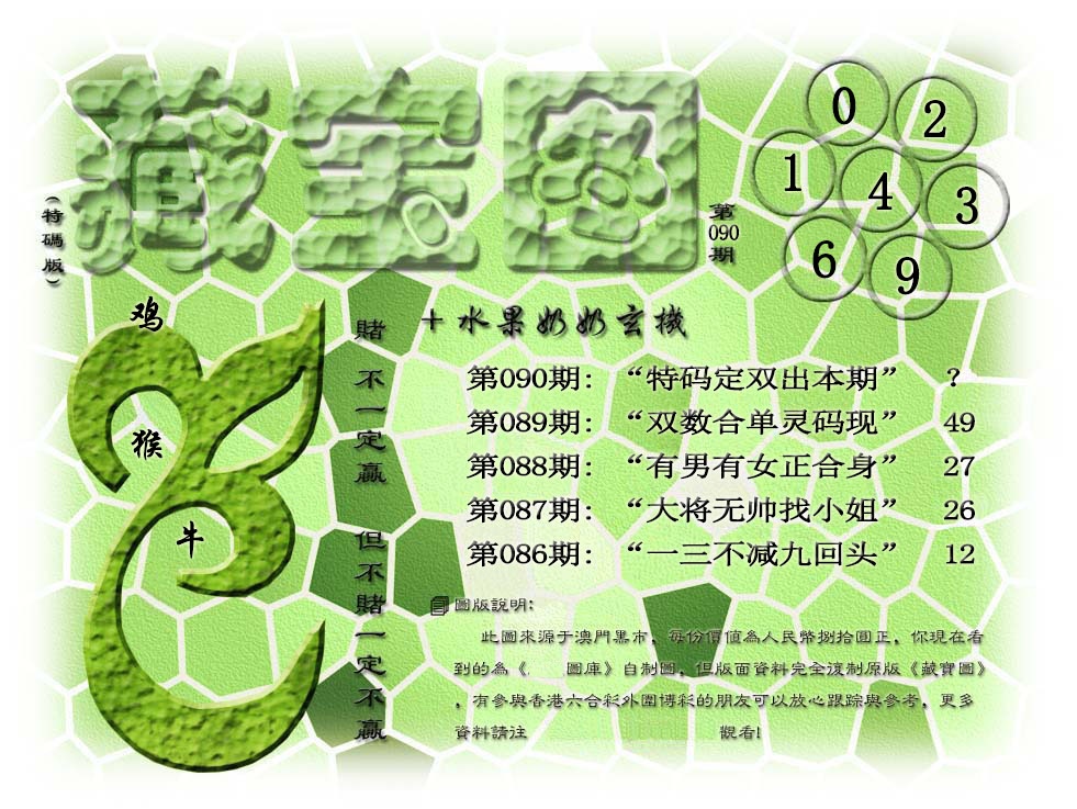 090期(水果奶奶藏宝图)正版[图]